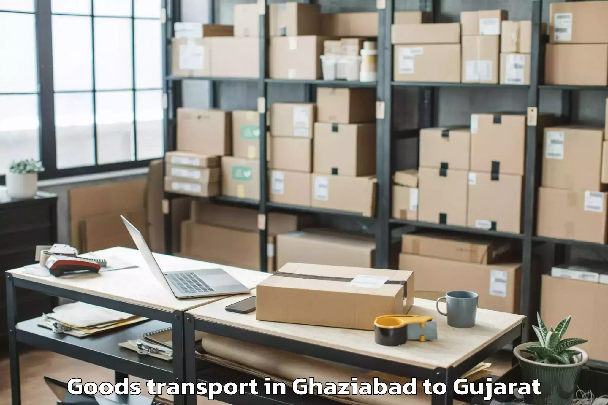 Get Ghaziabad to Baria Goods Transport